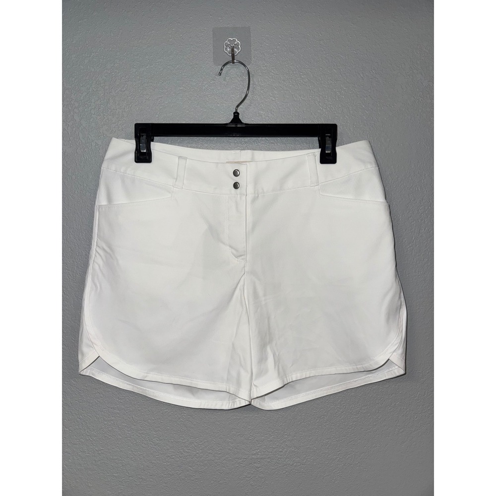 Adidas Womens White Golf Shorts Size 8  Performance Athletic Activewear